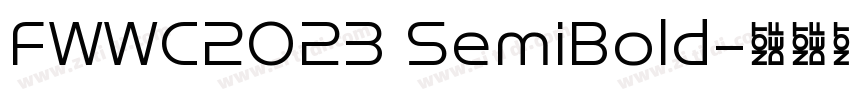 FWWC2023 SemiBold字体转换